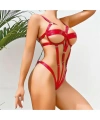 Fantezi Lastik Body Harness Kırmızı - SSSSSS8407-8572