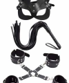 Maske Kırbaç Bileklik 5 Li Harness Deri Set - SSSSSS3058-2356