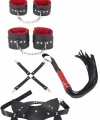 4lü Kol Bacak Kırbaç Maske Deri Aksesuar Set - SSSSSS5603-8403