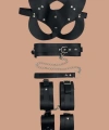 Siyah 4lü Maske TasmaKelepce Harness Set - SSSSSS6894-7066