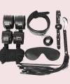Kol Bacak İp Maske Kelepce Ağız Topu Kople Deri Set - SSSSSS1809-8904