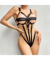 Fantezi Lastik Body Harness Siyah - SSSSSS3932-9079