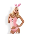 Pembe Fantezi Jartiyerli Tavşan Kız Kostümü - SSSSSS3096-6833
