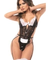 Siyah Dantelli Fantezi Body Kostümü - SSSSSS1820-8833