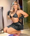 Siyah Parlak Etekli Sütyen Takımı - SSSSSS7785-2897