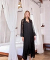 %100 Viskon Dantelli ve Dekolteli Saten Sabahlık Takımı - SSSSSS3815-3970