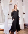 %100 Viskon Dantelli ve Dekolteli Saten Sabahlık Takımı - SSSSSS3815-3970