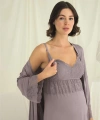 Dantelli Hamile Lohusa Sabahlık Takımı - SSSSSS5264-7128