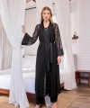 Uzun Kollu Dantelli ve Kuşaklı Sabahlık - SSSSSS4464-5667