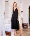 Göğüs ve Sırt Dekolteli Dantelli ve Yırtmaçlı Gecelik - SSSSSS8101-6291