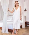 Göğüs ve Sırt Dekolteli Dantelli Saten Gecelik - SSSSSS4979-5223