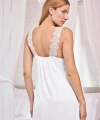 Göğüs ve Sırt Dekolteli Dantelli Saten Gecelik - SSSSSS4979-5223