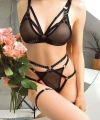 Siyah Boyunluklu Fantezi Harness Takım - SSSSSS8713-7549