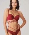 Balenli Destekli Dolgulu Göbek Detaylı Dantelli Sütyen ve String Takım - SSSSSS6892-3388