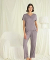 Kısa Kollu V Yakalı Dantelli Pijama Takımı - SSSSSS8587-6303