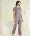 Kısa Kollu V Yakalı Dantelli Pijama Takımı - SSSSSS8587-6303
