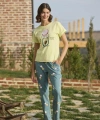 Desenli ve Baskılı Yoga Sport Pijama Takımı - SSSSSS3197-7604