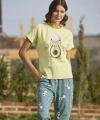 Desenli ve Baskılı Yoga Sport Pijama Takımı - SSSSSS3197-7604