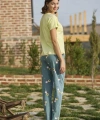 Desenli ve Baskılı Yoga Sport Pijama Takımı - SSSSSS3197-7604