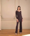 Uzun Kollu ve Dantelli Pijama Takımı - SSSSSS3443-2640