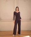Uzun Kollu ve Dantelli Pijama Takımı - SSSSSS3443-2640