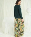Çiçek ve Yaprak Desenli Pijama Takımı - SSSSSS8558-9143