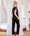 Kısa Kollu ve Dantelli V Yaka Pijama Takımı - SSSSSS8067-1562
