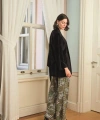 Çiçek Yaprak ve Etnik Desenli Dantelli 3lü Pijama Takımı - SSSSSS5770-4326
