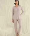 Uzun Kollu Boydan Düğmeli V Yaka Pijama Takımı - SSSSSS4338-2298