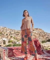 Etnik Desenli Saten Alt Üst Takım - SSSSSS5071-2515
