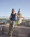 Yaprak Desenli ve Dantelli 3lü Pijama Takımı - SSSSSS3738-2330