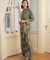 Çiçek Yaprak ve Etnik Desenli Pijama Takımı - SSSSSS2871-4937