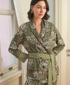 Çiçek Yaprak ve Etnik Desenli Pijama Takımı - SSSSSS2871-4937