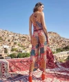 Etnik Desenli Saten Tulum - SSSSSS3271-9043