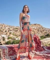 Etnik Desenli Saten Tulum - SSSSSS3271-9043