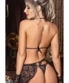 Siyah Dantelli Fantezi Kostümü - SSSSSS8103-4494