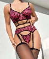 Bustiyerli Desenli Fantezi Jartiyer Takım - SSSSSS9991-2187