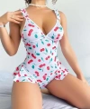Vişne Desenli Fantezi Body - SSSSSS2267-2939