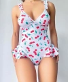 Vişne Desenli Fantezi Body - SSSSSS2267-2939