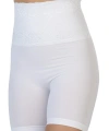 Beyaz MI Emay 2091 Önü Dantelli Yüksek Bel Boxer Korse - SSSSSS3016-2232