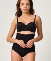 Siyah MI Emay 2708 Lazer Yüksek Bel Kesim Slip Hayalet Korse - SSSSSS9880-5403