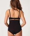 Siyah MI Emay 2708 Lazer Yüksek Bel Kesim Slip Hayalet Korse - SSSSSS9880-5403
