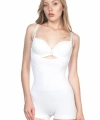 Beyaz MI Emay 2058 Göğsü Açık Kısa Paça Boy Korse - SSSSSS6293-4824