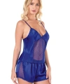 Saks Saten Babydoll Şort Takımı - SSSSSS9794-6219