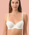 Beyaz Dolgulu Mikro Tek Sütyen - SSSSSS5006-3228