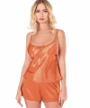 Oranj Saten Babydoll Şort Takımı - SSSSSS9481-6785