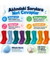 Unisex Renkli Çorap 8li Set Günlük Rahat Esnek Uzun Soket Çorap Canlı Renkler Yumuşak Konforlu Seti