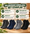 Erkek Bambu Patik Çorap 8li Set Yumuşak Dikişsiz Nefes Alan Sıkmayan Lastikli Günlük Rahat Çorap