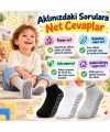 Çocuk Kaydırmaz Tabanlı Patik Çorap 6lı Set Siyah Beyaz Gri Yumuşak Esnek Kokulu Günlük Çorap Rahat
