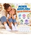 Çocuk Beyaz Çorap 6lı Set İnce Dikişli Yumuşak Nefes Alabilen Okul Günlük Rahat Çorap 5-11 Yaş Seti